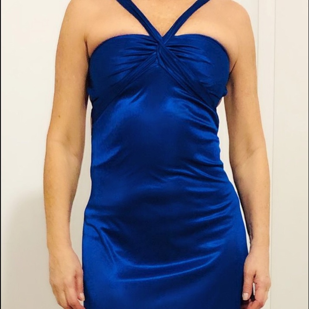 Long dress in Satin